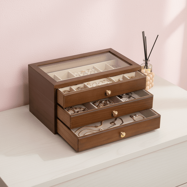 Portagioie da Comò in Legno Multi Cassetto | Gioiellitosti.it