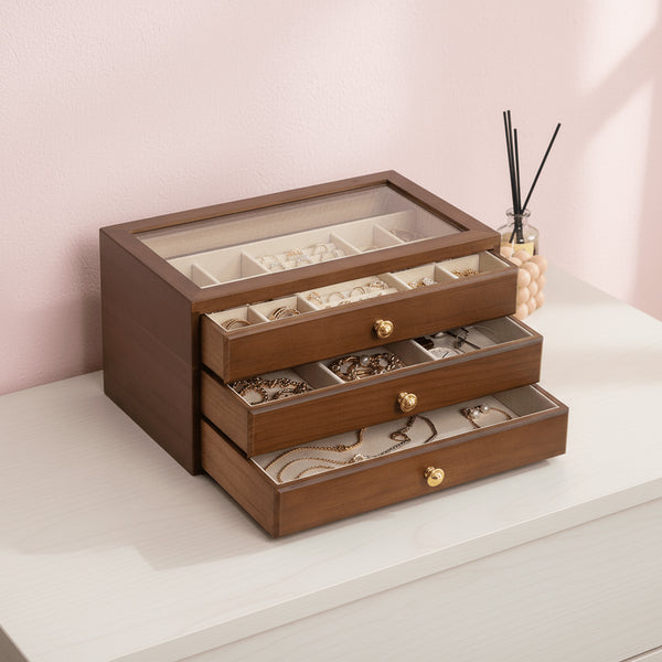 Portagioie da Comò in Legno Multi Cassetto | Gioiellitosti.it