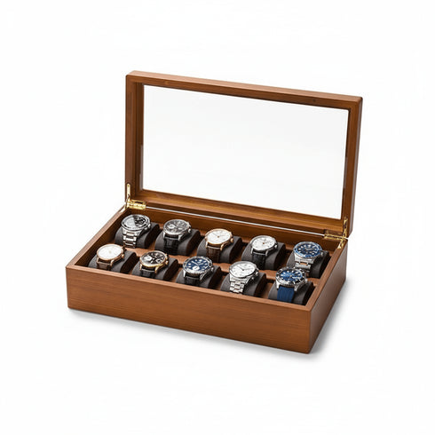 Portaorologi da Uomo | Scatola in legno 6 o 10 posti | Gioiellitosti.it