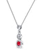 Collana Argento 925 Maschera Zircone Rosso Michele Affidato CL-PH-000011