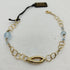 Bracciale oro 18k donna topazio azzurro 3.10 gr | Gioiellitosti.it