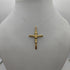 Crocifisso oro 18 kt Cristo in rilievo 1.70 gr