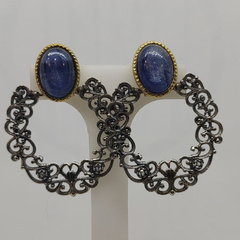 Orecchini Pendenti Cianite blu Argento 925 Vitiello Jewelry | Gioiellitosti.it