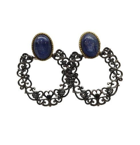 Orecchini Pendenti Cianite blu Argento 925 Vitiello Jewelry | Gioiellitosti.it