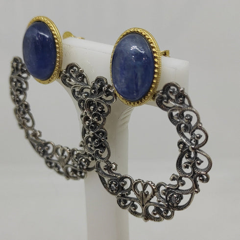 Orecchini Pendenti Cianite blu Argento 925 Vitiello Jewelry | Gioiellitosti.it