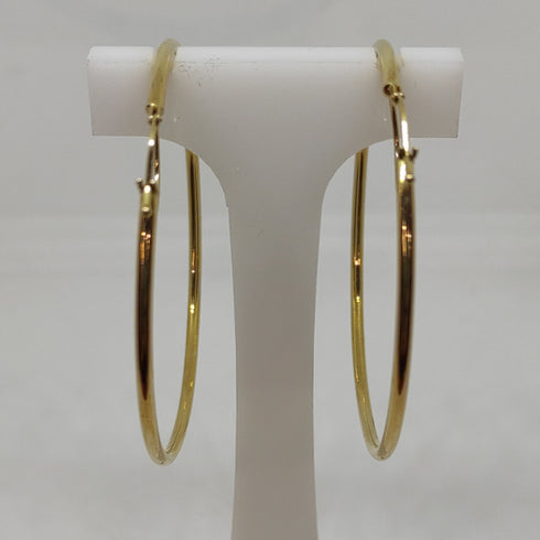 Orecchini oro 18 kt Donna cerchio liscio 3,70 gr | Gioiellitosti.it