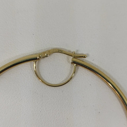 Orecchini oro 18 kt Donna cerchio liscio 3,70 gr | Gioiellitosti.it