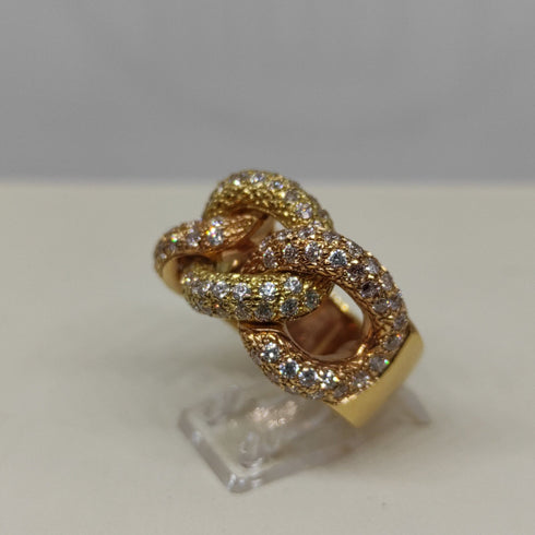 Anello a fascia con brillanti oro 18k 10,00 gr | Gioiellitosti.it