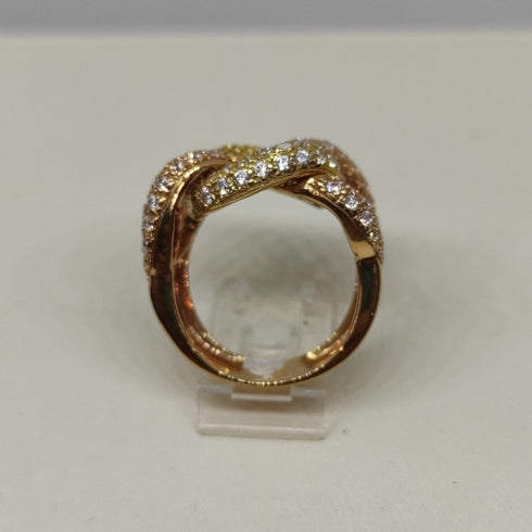 Anello a fascia con brillanti oro 18k 10,00 gr | Gioiellitosti.it