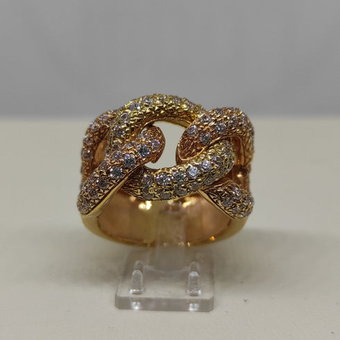 Anello a fascia con brillanti oro 18k 10,00 gr | Gioiellitosti.it