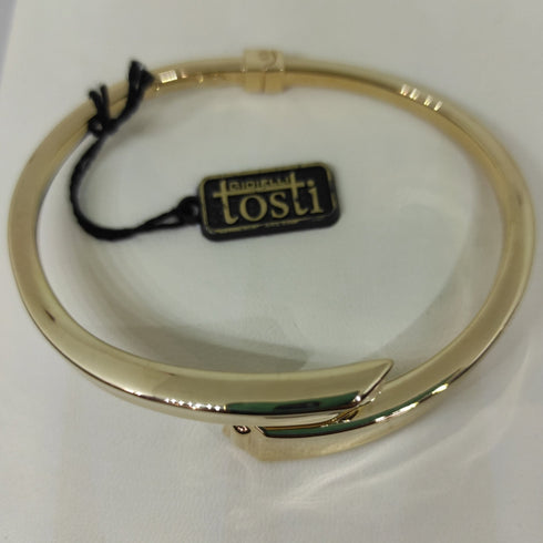 Bracciale oro 18 kt donna rigido lucido peso 9,30gr Solid 18k gold bracelet | Gioiellitosti.it