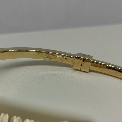Bracciale oro 18 kt donna rigido lucido peso 9,30gr Solid 18k gold bracelet | Gioiellitosti.it