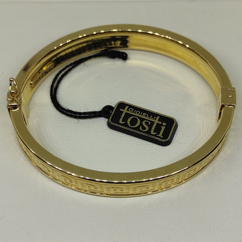 Bracciale oro 18 kt donna rigido lucido peso 12,00 gr | Gioiellitosti.it