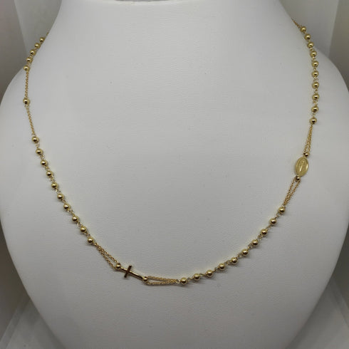 Collana Rosario oro 18 kt unisex girocollo 50 cm 5.4 g | Gioiellitosti.it