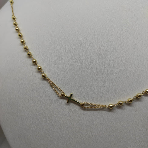 Collana Rosario oro 18 kt unisex girocollo 50 cm 5.4 g | Gioiellitosti.it