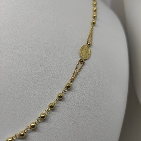 Collana Rosario oro 18 kt unisex girocollo 50 cm 5.4 g | Gioiellitosti.it