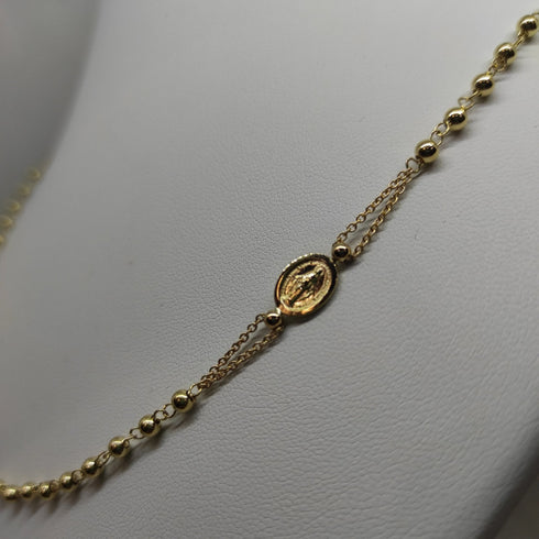 Collana Rosario oro 18 kt unisex girocollo 50 cm 5.4 g | Gioiellitosti.it