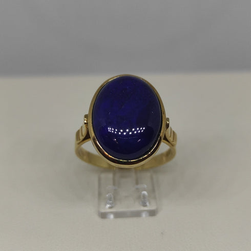 Anello donna oro 18 kt pietra lapislazzuli blu 5,3 gr | Gioiellitosti.it