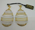 Orecchini oro 18 kt pendenti a goccia 2 colori 5,50 gr | Gioiellitosti.it