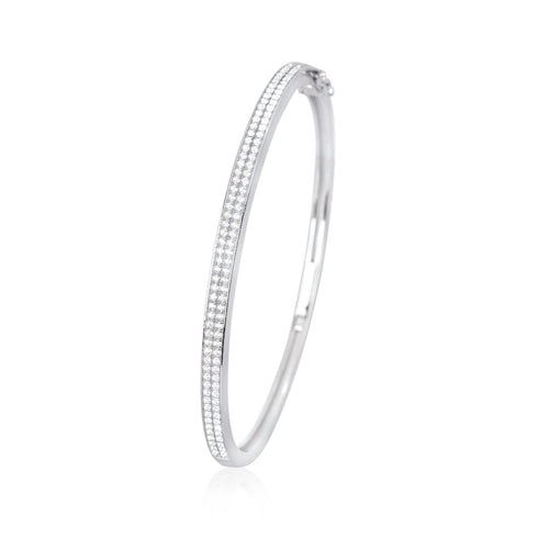 Bracciale tennis rigido Mabina 533153 argento 925