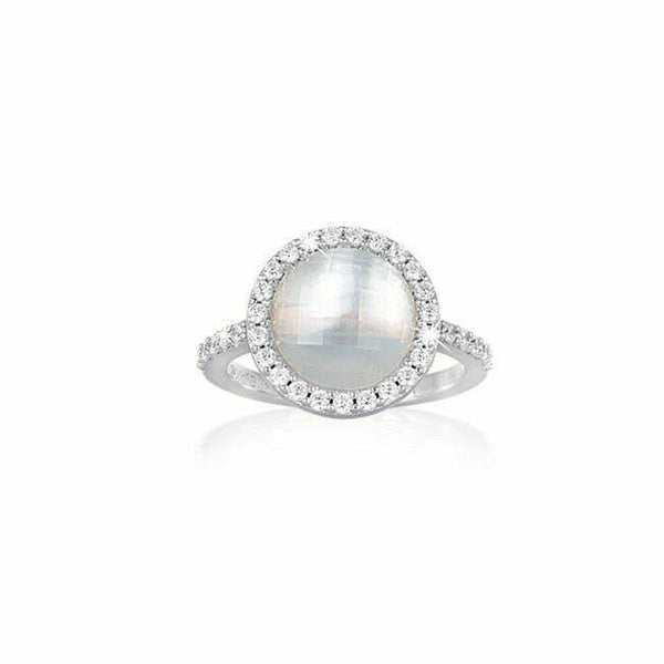 Anello argento 925 Pietra madreperla Mabina 523061 | Gioiellitosti.it