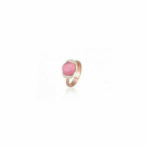 Anello Argento 925 Pietra Rosa Mabina 523047 | Gioiellitosti.it