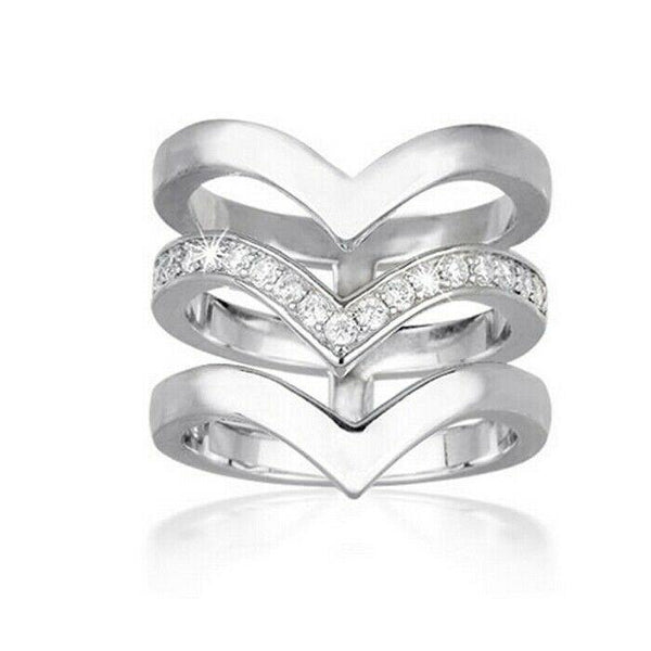 Anello Argento Fascia Zirconi Gioielli Mabina 523073 | Gioiellitosti.it