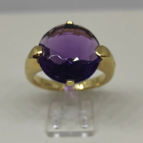 Anello donna oro 18 kt pietra Ametista 8,1 gr | Gioiellitosti.it