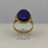 Anello donna oro 18 kt pietra lapislazzuli blu 5,3 gr | Gioiellitosti.it