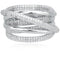 Anello Mabina fascia intrecciata Argento 925 Zirconi 523151 | Gioiellitosti.it