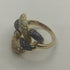 Anello oro 18 kt donna 2 colori oro con pietre 8,80 gr | Gioiellitosti.it