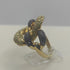 Anello oro 18 kt donna 2 colori oro con pietre 8,80 gr | Gioiellitosti.it