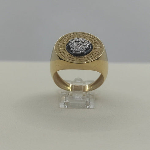 Anello oro 18 kt Donna chevalier con medaglione 5,9 gr | Gioiellitosti.it