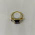 Anello oro 18 kt donna con pietra Ametista e zirconi bianchi | Gioiellitosti.it