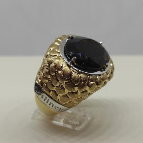 Anello oro 18 kt donna con pietra Topazio 12,20 g | Gioiellitosti.it