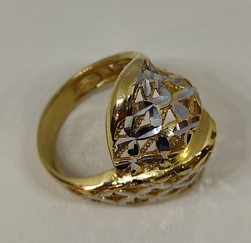 Anello oro 18 kt donna Modello contrarie' bombata 8,00 gr | Gioiellitosti.it