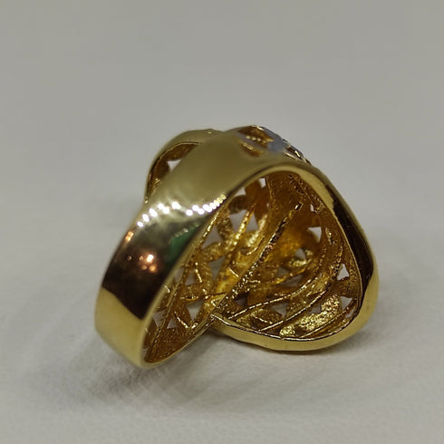 Anello oro 18 kt donna Modello contrarie' bombata 8,00 gr | Gioiellitosti.it