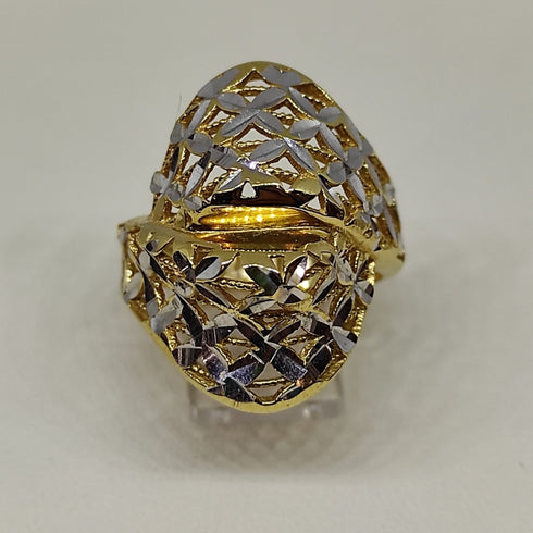 Anello oro 18 kt donna Modello contrarie' bombata 8,00 gr | Gioiellitosti.it