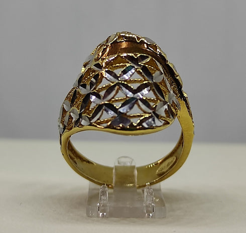 Anello oro 18 kt donna Modello contrarie' bombata 8,00 gr | Gioiellitosti.it