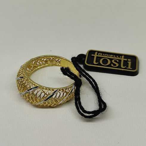 Anello oro 18 kt donna Modello fascetta bombata 3,50 gr | Gioiellitosti.it