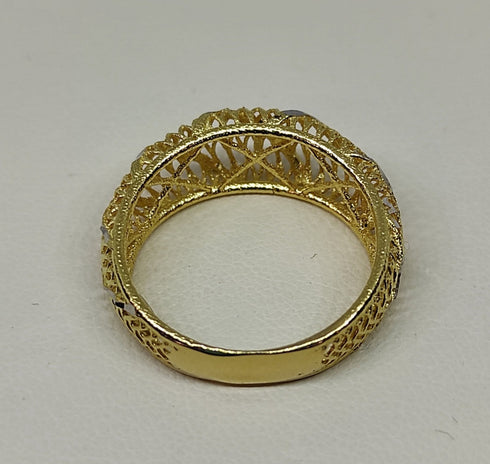 Anello oro 18 kt donna Modello fascetta bombata 3,50 gr | Gioiellitosti.it