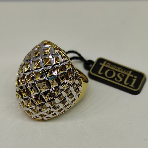 Anello oro 18 kt donna Modello Fascia bombata lucida 10 gr | Gioiellitosti.it
