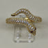 Anello oro 18 kt donna serpente oro giallo con pietre 2,90 gr | Gioiellitosti.it
