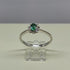 Anello Oro bianco 18k Diamanti 0,10 Smeraldi 0,30 | Gioiellitosti.it