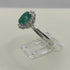 Anello Oro bianco 18k Diamanti 0,20 Smeraldi 1,02 | Gioiellitosti.it