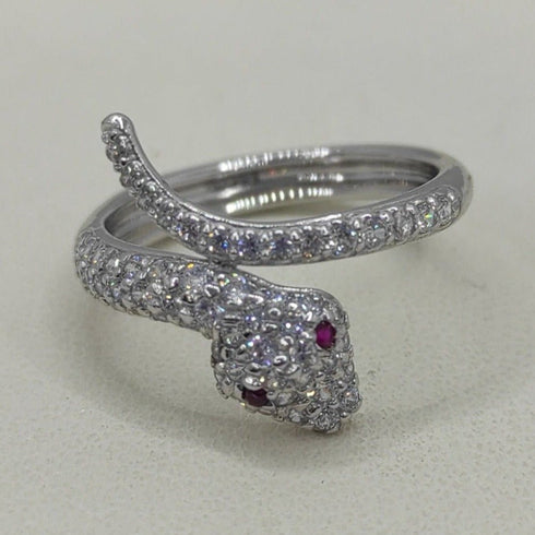 Anello oro bianco 18k serpente 3,50 gr | Gioiellitosti.it