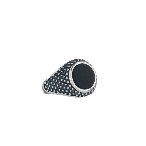 Anello putinato pietra onice argento 925 SUALI' BM3029 | Gioiellitosti.it