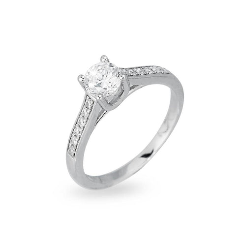 Anello solitario Mabina argento 925 Zirconi 523017 | Gioiellitosti.it