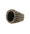 Anello Unisex Pietro Ferrante Chevalier Puntinato con pietra ovale nera PJM3289J | Gioiellitosti.it