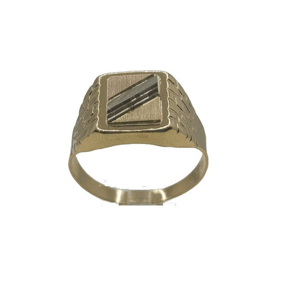 Anello uomo oro 18 kt tre colori 3,60 gr misura 23 | Gioiellitosti.it